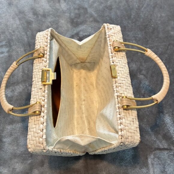 RODO Italy Vintage Woven Straw Basket Handbag - RARE - Picture 5 of 7